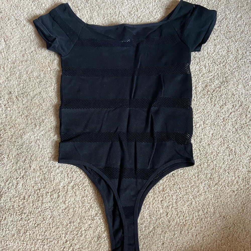 Mesh Fashion Nova Bodysuit Size S